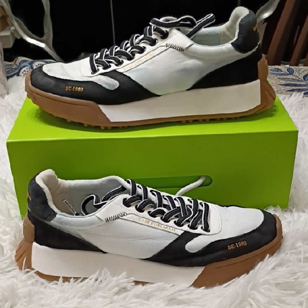 Sam Edelman New York Monochrome Sneakers Size 7.5M